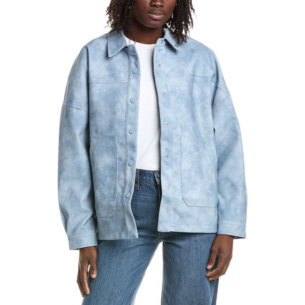 Lamarque Womens Oversized Jacket, Blue